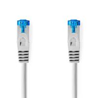 Nedis CAT6a netwerkkabel | S/FTP | RJ45 Male | RJ45 Male | 0.50 m | Snagless | Rond | LSZH | Grijs | Label - CCGL85330GY05 - thumbnail