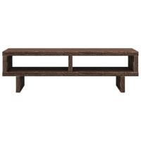 VidaXL Monitorstandaard 50x27x15 cm bewerkt hout bruin eikenkleurig - thumbnail