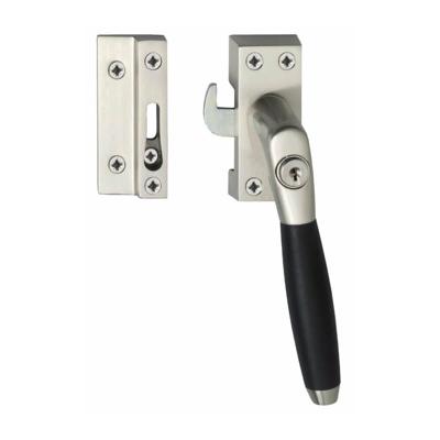 Intersteel Raamsluiting rechts Ton 400 SKG1 afsluitbaar - nikkel mat/ebbenhout