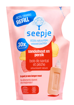 Seepje Wasverzachter Sandelhout Perzik Navulling