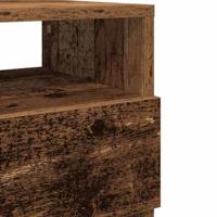 Nachtkastjes 2 st met 2 lades 40x33x60 cm oud houtkleurig - thumbnail