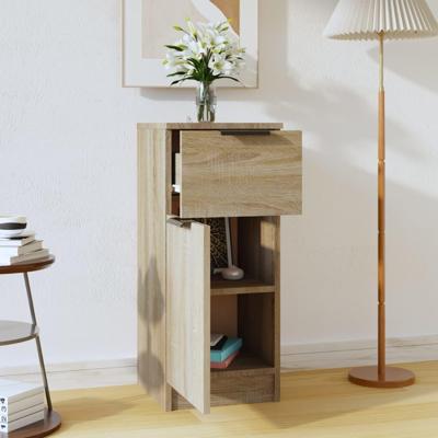 Dressoir 30x30x70 cm bewerkt hout sonoma eikenkleurig