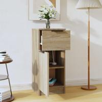 Dressoir 30x30x70 cm bewerkt hout sonoma eikenkleurig - thumbnail