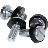 Hammond Electronics 1421SWM20 Reserveschroef Met reservesluitring Staal Zilver, Zwart 20 stuk(s) - thumbnail