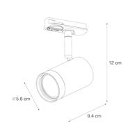 QAZQA Moderne 1-fase railspot donkerbrons - Iconic Jeana - thumbnail