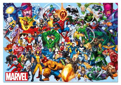 1000 COLLAGE VAN HELDEN MARVEL