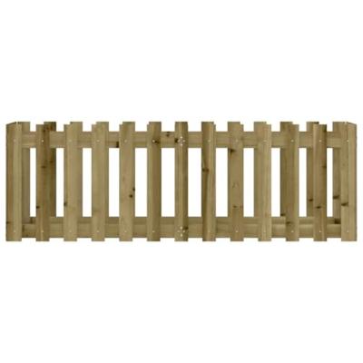 VidaXL Plantenbak verhoogd hekontwerp 150x50x50 cm geïmpregneerd hout VidaXL Plantenbak verhoogd hekontwerp 150x50x50 cm geïmpregneerd hout