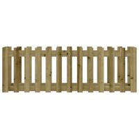 Plantenbak verhoogd hekontwerp 150x50x50 cm gempregneerd hout - thumbnail