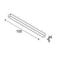 SLV 1000688 Q-LINE ® LED-plafondlamp LED vast ingebouwd 46 W Wit - thumbnail