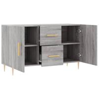 Dressoir 100x36x60 cm bewerkt hout grijs sonoma eikenkleurig - thumbnail