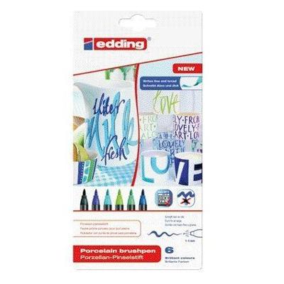 Brushpen edding 4200 porselein koele kleuren | 10 stuks