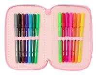 Driedubbele Pennenzak Lilo & Stitch Ice cream Roze 12,5 x 19,5 x 5,5 cm 37 Onderdelen - thumbnail