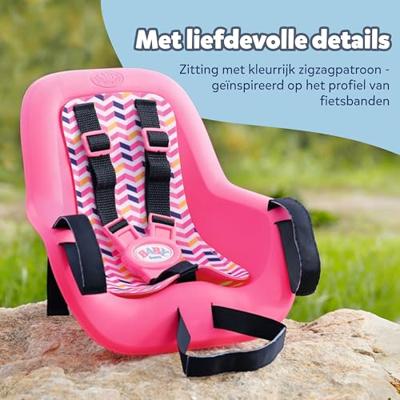 Baby Born fietsstoeltje roze Baby Born fietsstoeltje roze