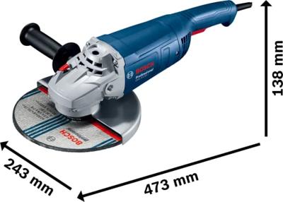 Bosch Professional GWS 20-230 J Haakse slijper - 06018C1302