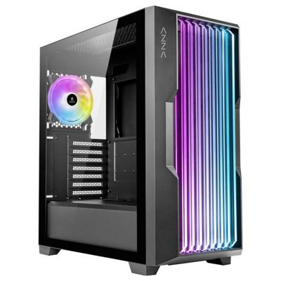 AZZA AZZA PC Gaming Gehäuse Midi ATX Guardian Midi-tower Gaming-behuizing Zwart