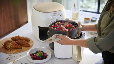 Philips HD9952/00 Bakset voor Airfryer Zwart/Rood