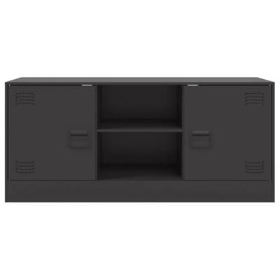 Tv-meubel 99x39x44 cm staal zwart