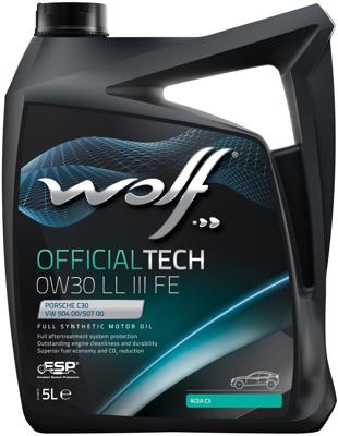 Wolf motorolie "officialtech ll iii fe". motoroil 0w30 5l off.tech ll iii fe Wolf motorolie "officialtech ll iii fe". motoroil 0w30 5l off.tech ll iii fe