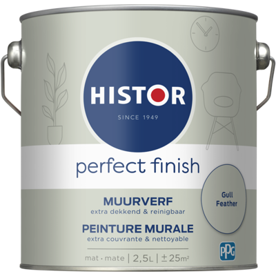 Histor Perfect Finish Muurverf Mat - Gull Feather - 2,5 liter
