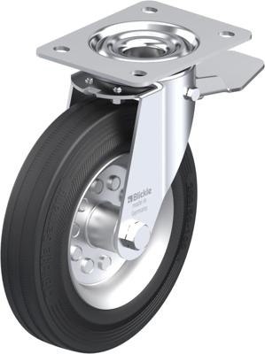 Blickle LE-VE 200R-ST Zwenkwiel met rem Wieldiameter: 200 mm Draagvermogen (max.): 205 kg 1 stuk(s)