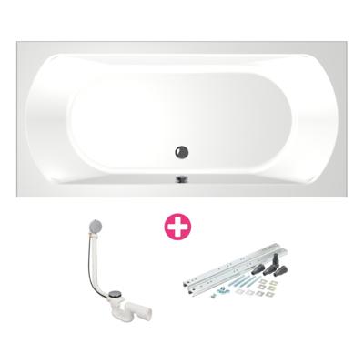 Ligbad Beterbad Xenz Lagoon 190x90x50 cm wit