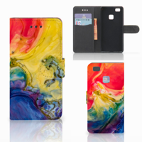 Hoesje Huawei P9 Lite Watercolor Dark - thumbnail