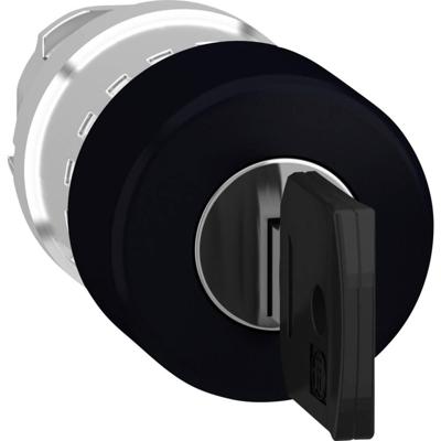 Schneider Electric ZB4BS72 ZB4BS72 Terugstelbaar, Vergrendelbaar (Ø) 22 mm Zonder markering Chroom, Zwart 1 stuk(s)