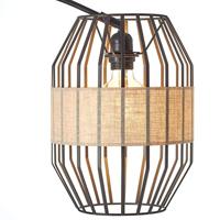 Brilliant Slope 93149/76 Staande lamp E27 Zwart, Natuur - thumbnail