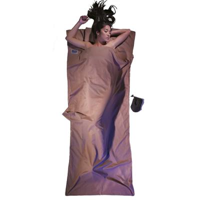 Cocoon Travel Sheet 100% Egyptian Cotton Lakenzak Khaki