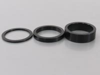 Ergotec Balhoofd spacerset 1-1/8" (ø28.6) 3-delig 2/5/10mm zwart - thumbnail