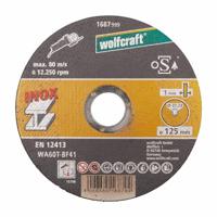 Wolfcraft 8463000 Diamanten doorslijpschijf 125 mm 10 stuk(s) RVS, Metaal - thumbnail