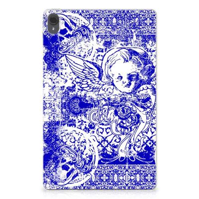 Tablet BackCover Lenovo Tab P11 | P11 Plus Angel Skull Blauw Tablet BackCover Lenovo Tab P11 | P11 Plus Angel Skull Blauw