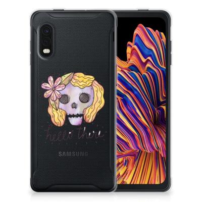 Silicone Back Case Samsung Xcover Pro Boho Skull Silicone Back Case Samsung Xcover Pro Boho Skull