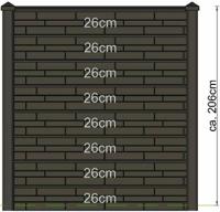 Berton sleufpaal Reest wit/grijs tussenmodel 272 cm met kabeldoorvoer Tuindeco - Tuindeco - thumbnail