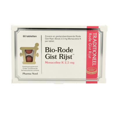 Bio rode gist rijst 60 Tabletten Bio rode gist rijst 60 Tabletten