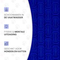 Eat Slow Live Longer Lick Mat Bones Blue - thumbnail