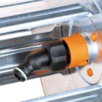 Slanghaspel voor 50 m 1/2" of 35 m 3/4" slang wandmontage staal - thumbnail