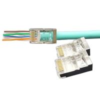 KLEMKO RJ45-EZ-C6-A connector RJ45 CAT6 afgeschermd 100 stuks - thumbnail