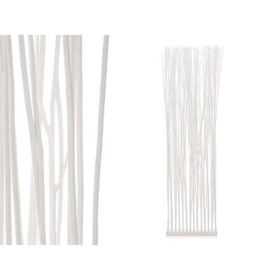 Kamerscherm Gift Decor Varas Wit Wilgenhout 50 x 185 x 12 cm
