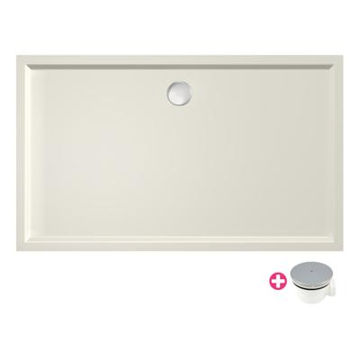 Douchebak Xenz Mariana | 130x80x4 cm | Incl.Afvoersifon-Chroom | Acryl | Rechthoekig | Pergamon glans Douchebak Xenz Mariana | 130x80x4 cm | Incl.Afvoersifon-Chroom | Acryl | Rechthoekig | Pergamon glans
