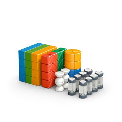 Geomag magnetische tegels edelstenen voertuigen set 24-delig