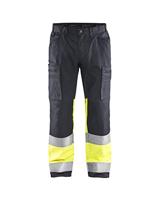 Blåkläder Werkbroek met stretch High-Vis 15511811 | Medium Grijs/High-Vis Geel | Maat 46 - 7330509675021 - thumbnail