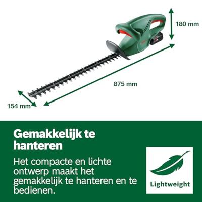 Bosch Home and Garden EasyHedgeCut 18V-44-11 Accu-heggenschaar Accu Incl. accu, Incl. oplader 18 V Li-ion Bosch Home and Garden EasyHedgeCut 18V-44-11 Accu-heggenschaar Accu Incl. accu, Incl. oplader 18 V Li-ion