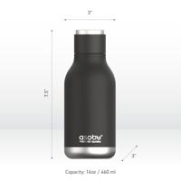 Asobu Drinkfles 460 ml RVS SBV24 BLACK SBV24 black - thumbnail