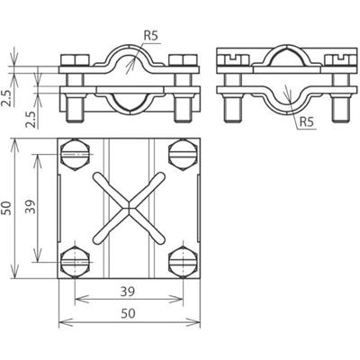 DEHN KS 8.10 8.10 FL30 OV STTZN Overspanningsveilige montageset 1 stuk(s) DEHN KS 8.10 8.10 FL30 OV STTZN Overspanningsveilige montageset 1 stuk(s)