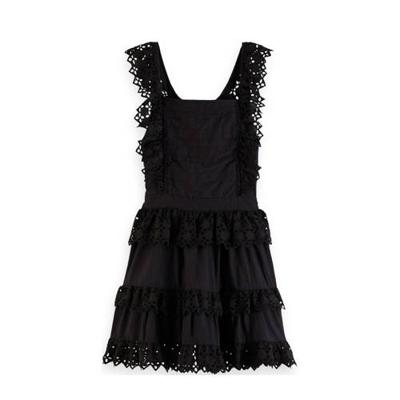 Scotch & Soda jurk van biologisch katoen zwart Scotch & Soda jurk van biologisch katoen zwart