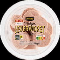 Jumbo Plakjes Leverworst 175 g - thumbnail