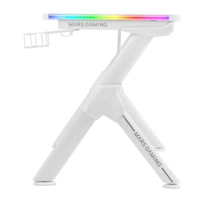 Bureau Mars Gaming MGDXLRGBW LED RGB Wit Staal 160 x 60 cm - thumbnail