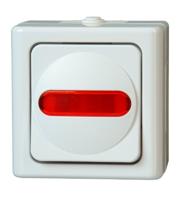 Kopp 561602008 BlueElectric Compleet Controleschakelaar spatwaterdicht Arctisch-wit 1 stuks 1 stuk(s) - thumbnail