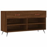 VidaXL Schoenenbank 102x35x55 cm bewerkt hout sonoma eikenkleurig - thumbnail
